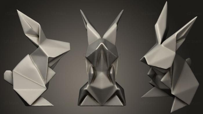 Статуэтки животных Зайчик Оригами